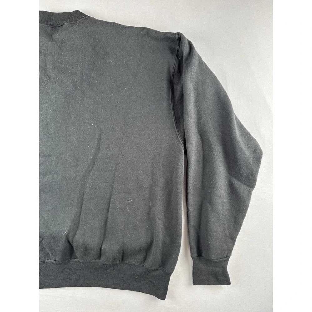 Vintage 90s Bear Sweatshirt USA Made Fruit Of The Loom Black XL Nature